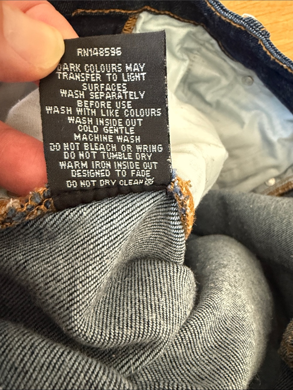 Universal Standard High-waist Dark Indigo Straight Jeans with Cuff - Picture 12 of 16